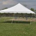 20x30 White Tent - Asphalt Setup Surface