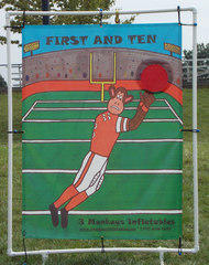 First and Ten Football Toss Carnival Game #540