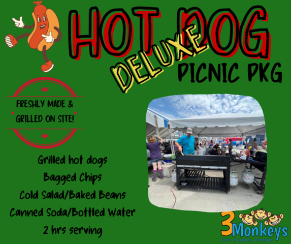 Hot Dog Deluxe Picnic Package Per Person