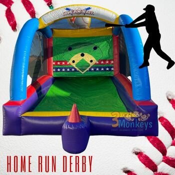 Home Run Derby Inflatable Baseball Game (#3G)