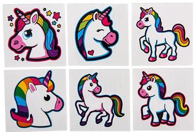 Unicorn Tattoos 72 count