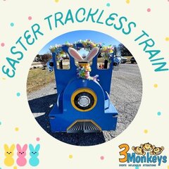 NEW - Easter Trackless Train