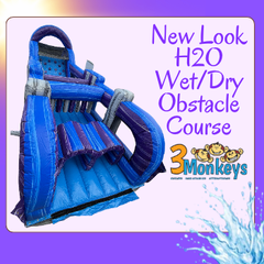 New Look - h2O Obstacle wet/dry  48' L X 11' W X 14' H | 2 - 12.8 Amps