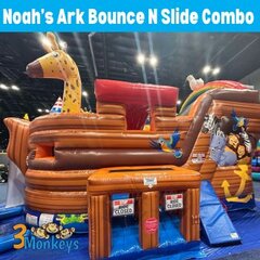 Noah's Ark Bounce N Slide Combo - NEW for 2025!!