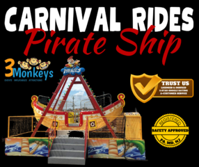 Pirate Ship Carnival Rental - Includes Large Generator