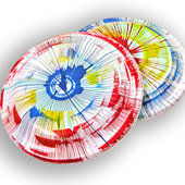 Spin Art Frisbee 300 count with paints/machine