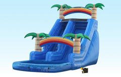 20ft Blue Tropical slide W/Pool