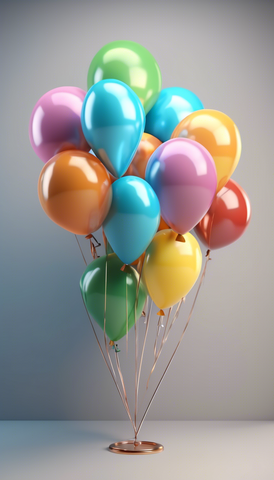 Helium Balloon Bunches (5 per bunch)