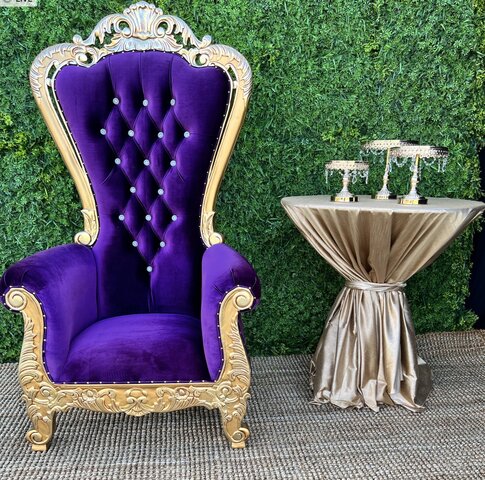 Giant Purple Dining Chair  EPH Creative - Event Prop Hire