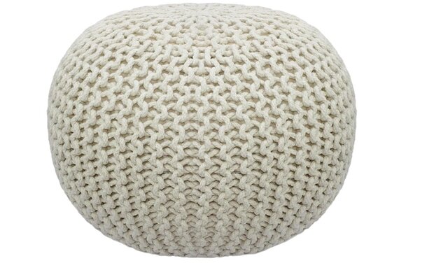 Beige Pouf