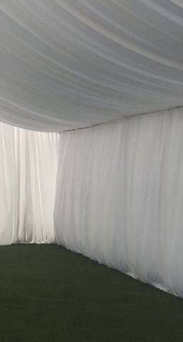 White Draped Side 20ft 