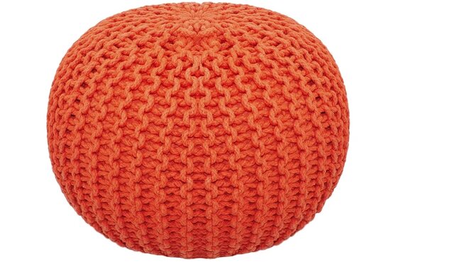 orange pouf