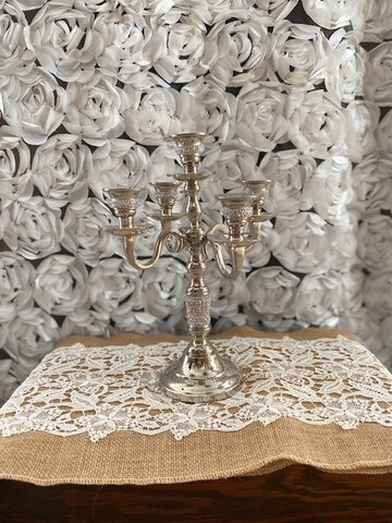 Silver Candle Holder 12