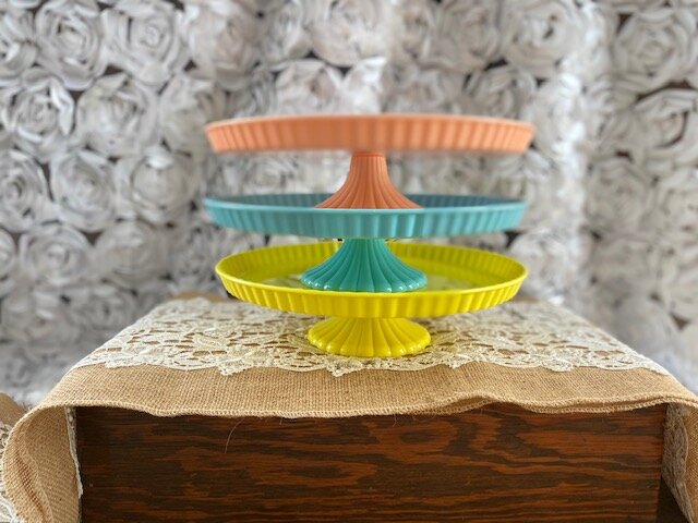 Pastel Cake Stands (set of 3)
