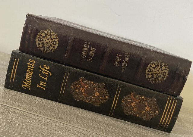 Rustic #2 Fake Storage Books (Set of 2) 