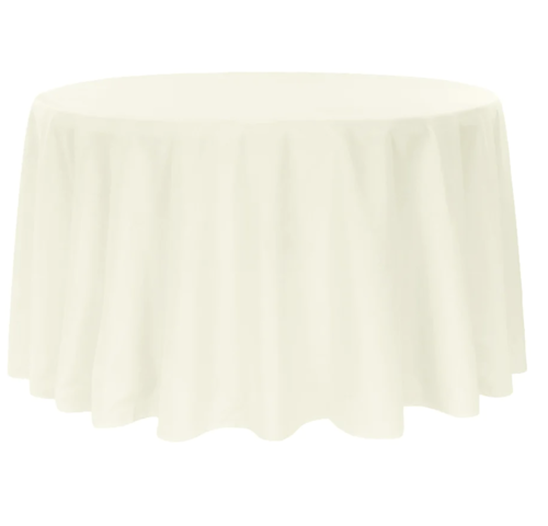 Ivory Round Table Linen 108