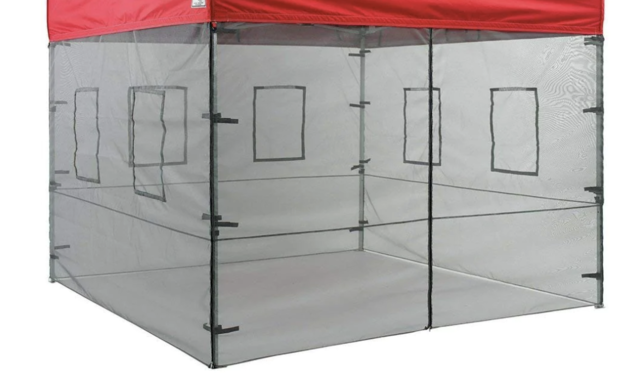 Mesh Food Service Side Walls  for 10x10  with windows 