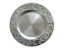 Silver Victorian Charger Plate 