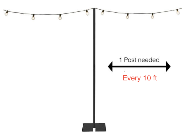 String Light Pole 