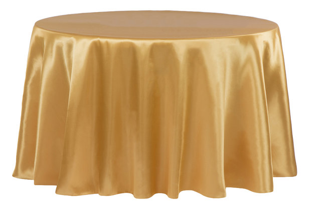 Gold Round Table Linen 120