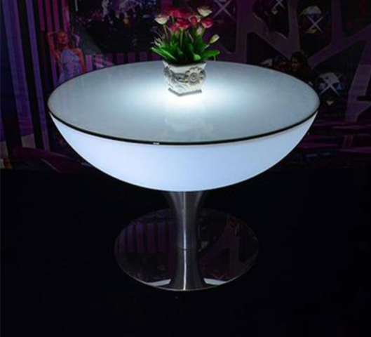 LED Round Coffee Table