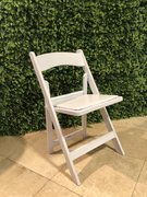 White Padding Resin Chair  