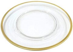 Clear w/ Gold Rim Charger Plate
