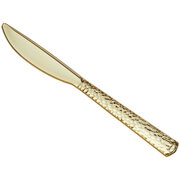 Gold Hammered  Dinner Knife
