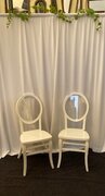 Circular White Clear Chair