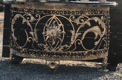 Rustic Gold  Half Table  