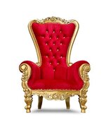 Red and Gold Throne Chair 