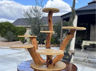 Rustic Cake Stand w/ 6 arms