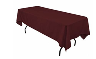 Burgundy Polyester Linen 60x120