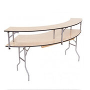 Serpentine Bar Table With Skirt 