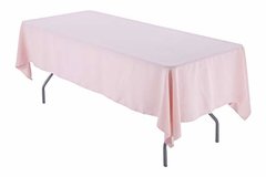 Blush Pink Polyester Linen 60x120" (Fits Our 8ft Rectangular Table Half Way to the Floor)