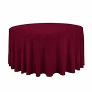 Burgundy 132 Round Table Linen (Fits Our 72in Round Table to the Floor)