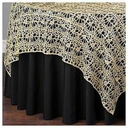 Gold Chemical Lace Table Linen
