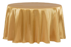 Gold 120" Round Table linen Fits our 60in Round Table to the Floor.