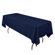 Navy Blue Polyester Linen 60x120