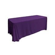 Purple Polyester Linen 90x156