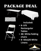 rectangular table package 
