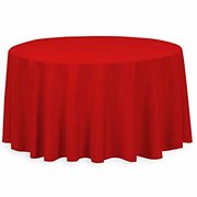 Red Round Table Linen 108