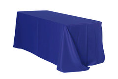 Royal Blue Polyester Linen 90x132