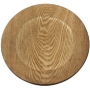 Walnut Faux Wood Charger    (call our office)