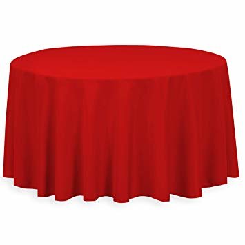 Red Round Table Linen 120