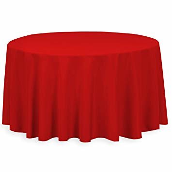 Red Round Table Linen 108