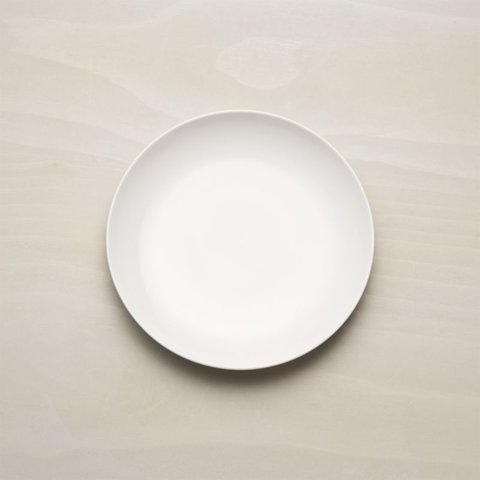 Small Traditional White Salad Plate