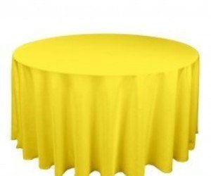 Yellow Round Table Linen 132