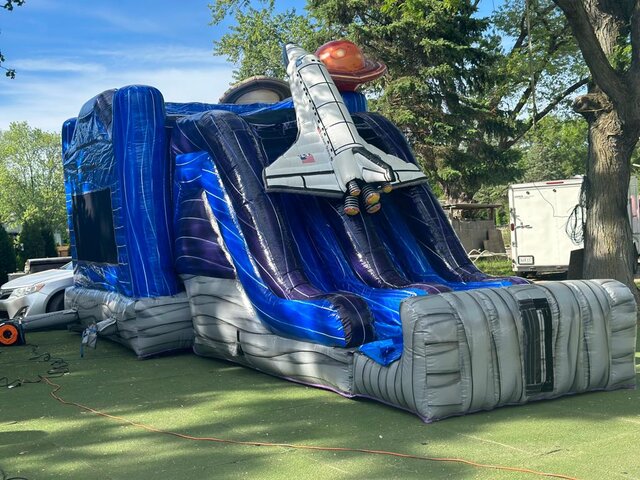 Galaxy Rocket ship Bounce House for rent