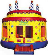 Birthday Cake Inflatable Rental,Winfiel, Illinois, Wheaton, West Chicago, Dupage county